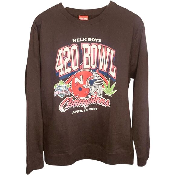 Full Send Nelk Boys 420 Bowl Crewneck Sweatshirt - Picture 1 of 10
